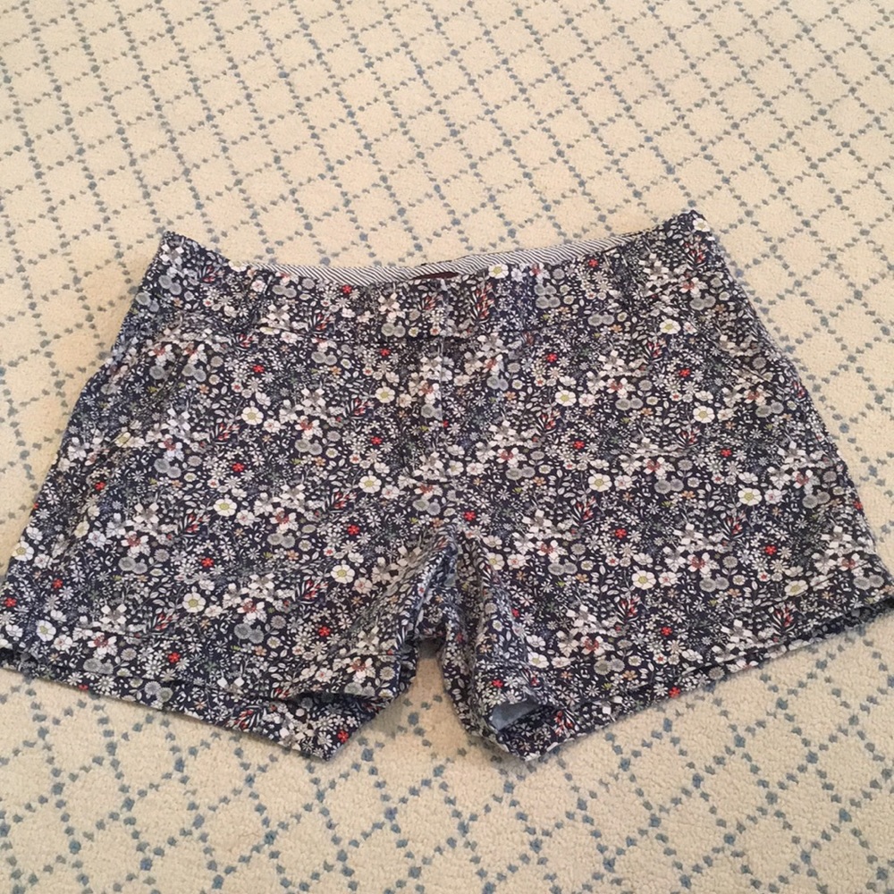 Floral J. Crew shorts
